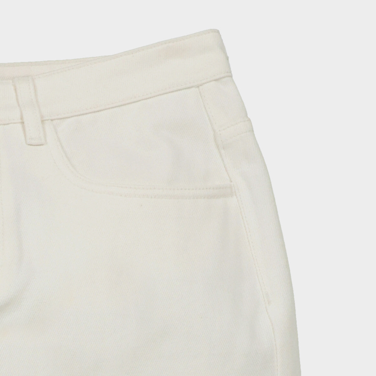 Fringe Hem Straight Leg Pant