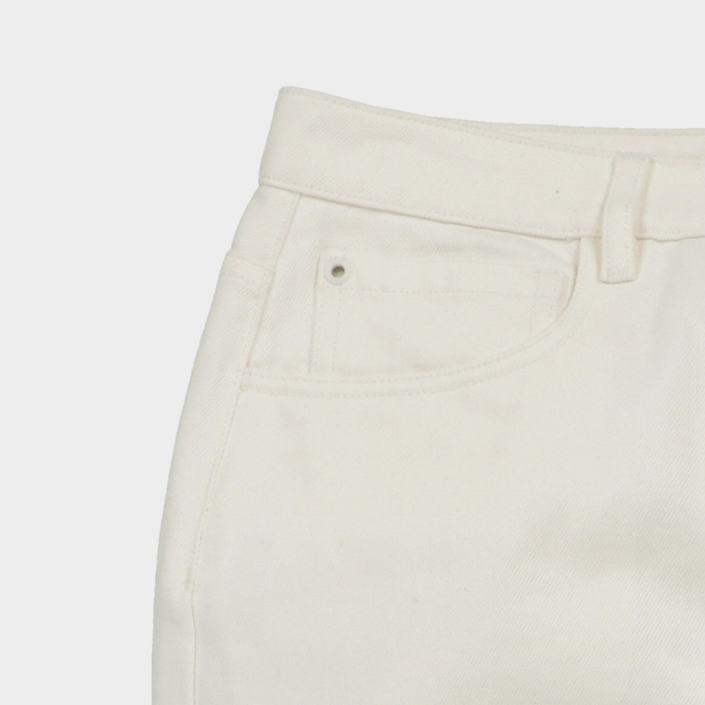 Fringe Hem Straight Leg Pant