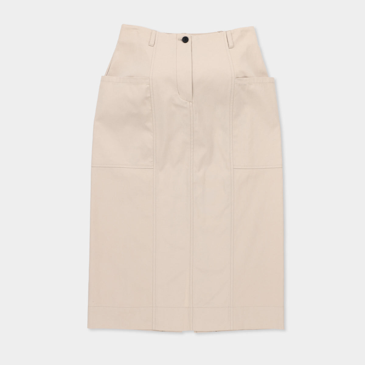 Tencel Cotton Midi Skirt