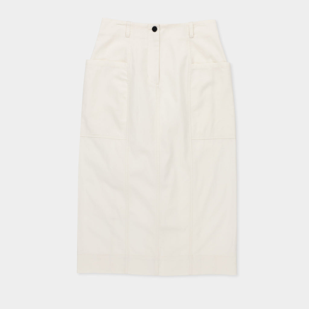 Tencel Cotton Midi Skirt