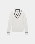 V Neck Cable Sweater