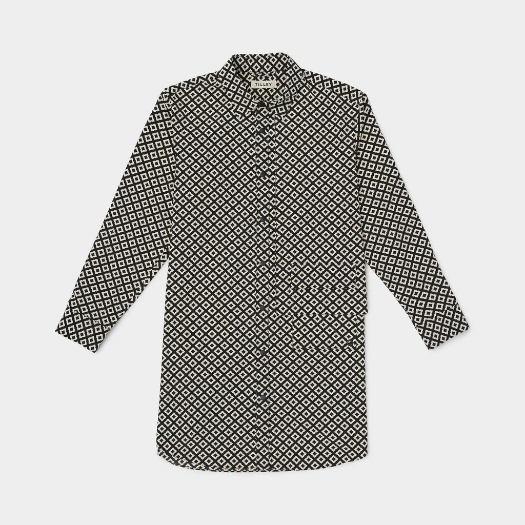 Tech Slk Shirt Dress