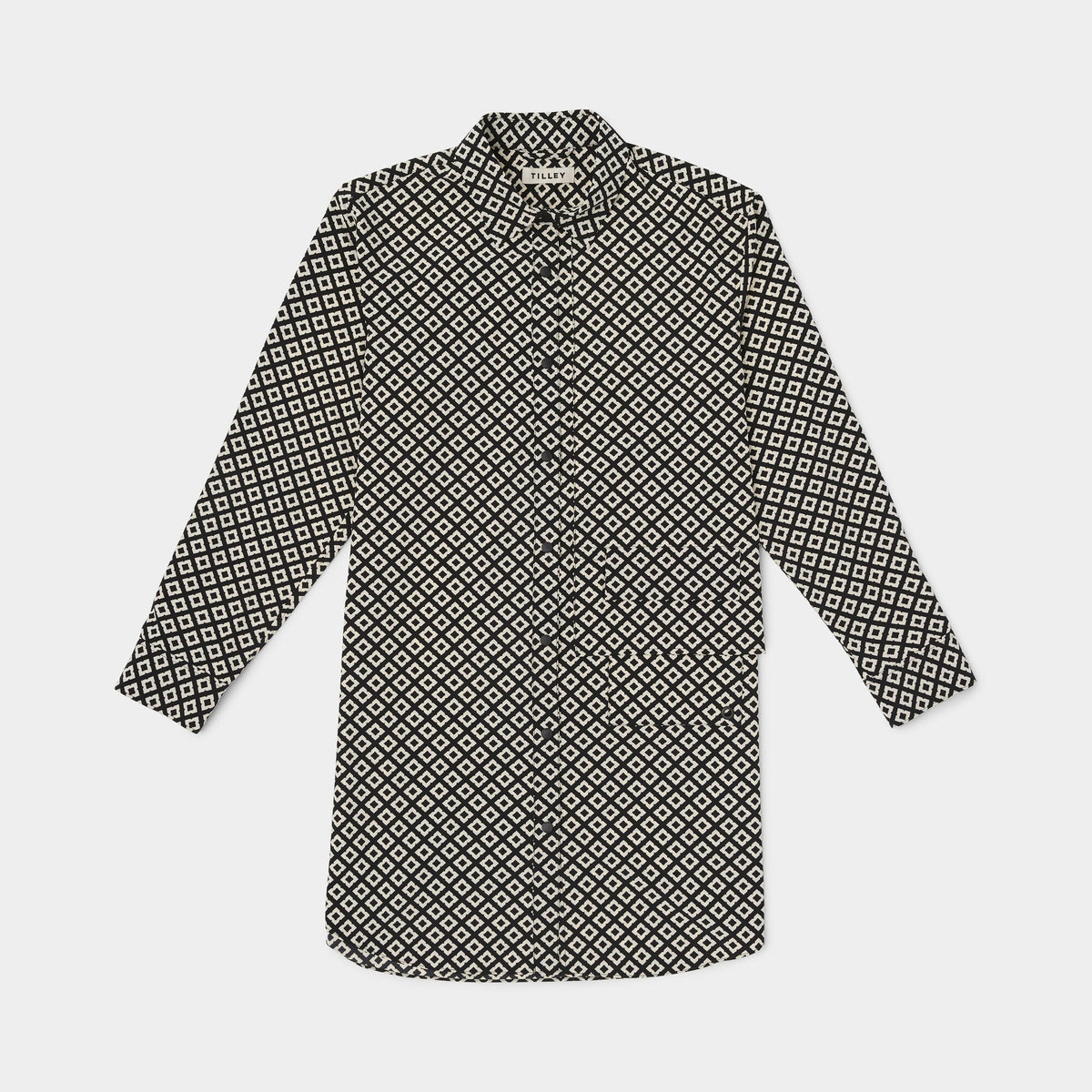 Tech Slk Shirt Dress