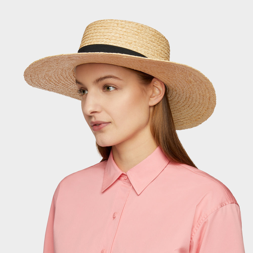 Straw Wide Brimmed Sun Hat