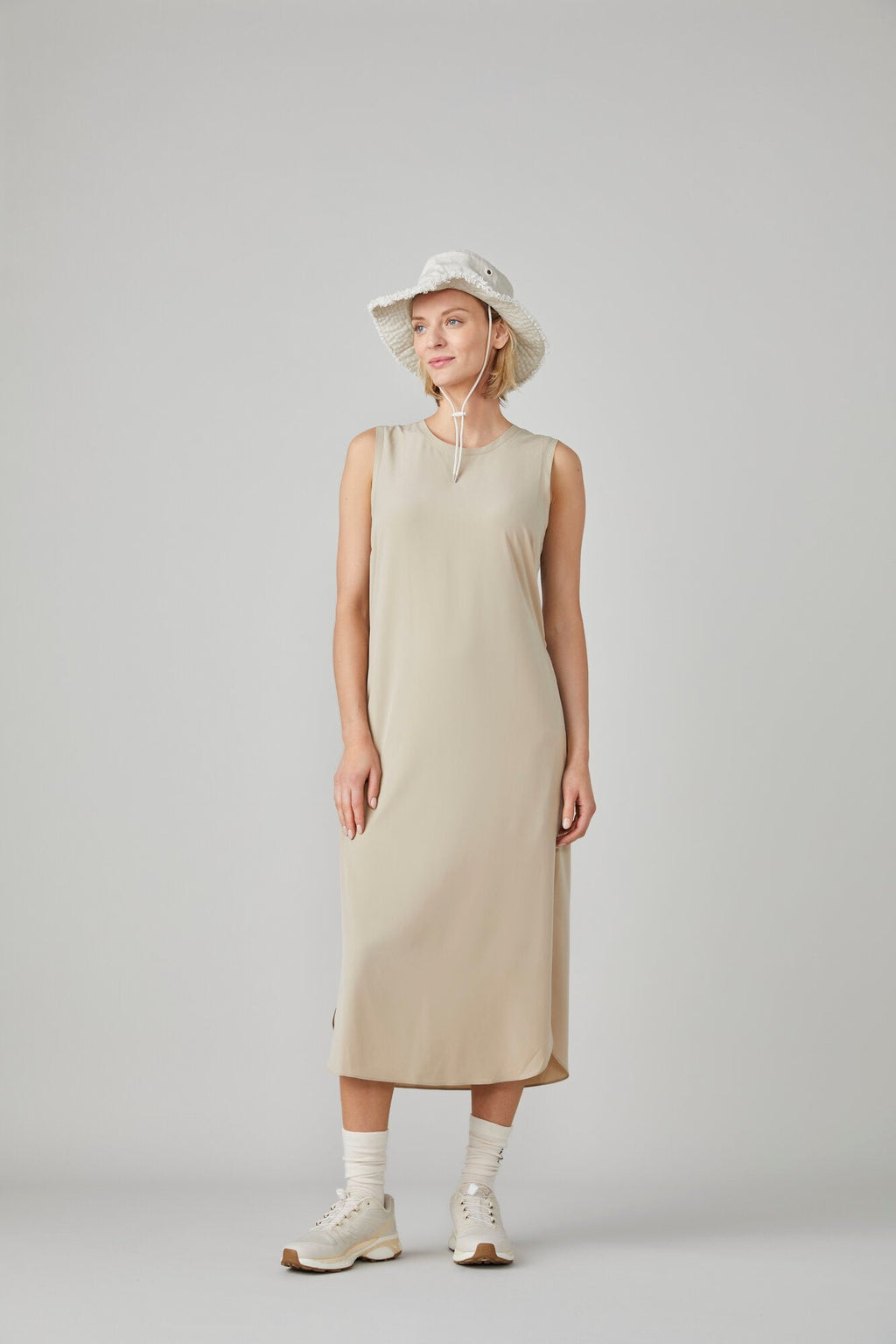 Tech Slk Midi Dress