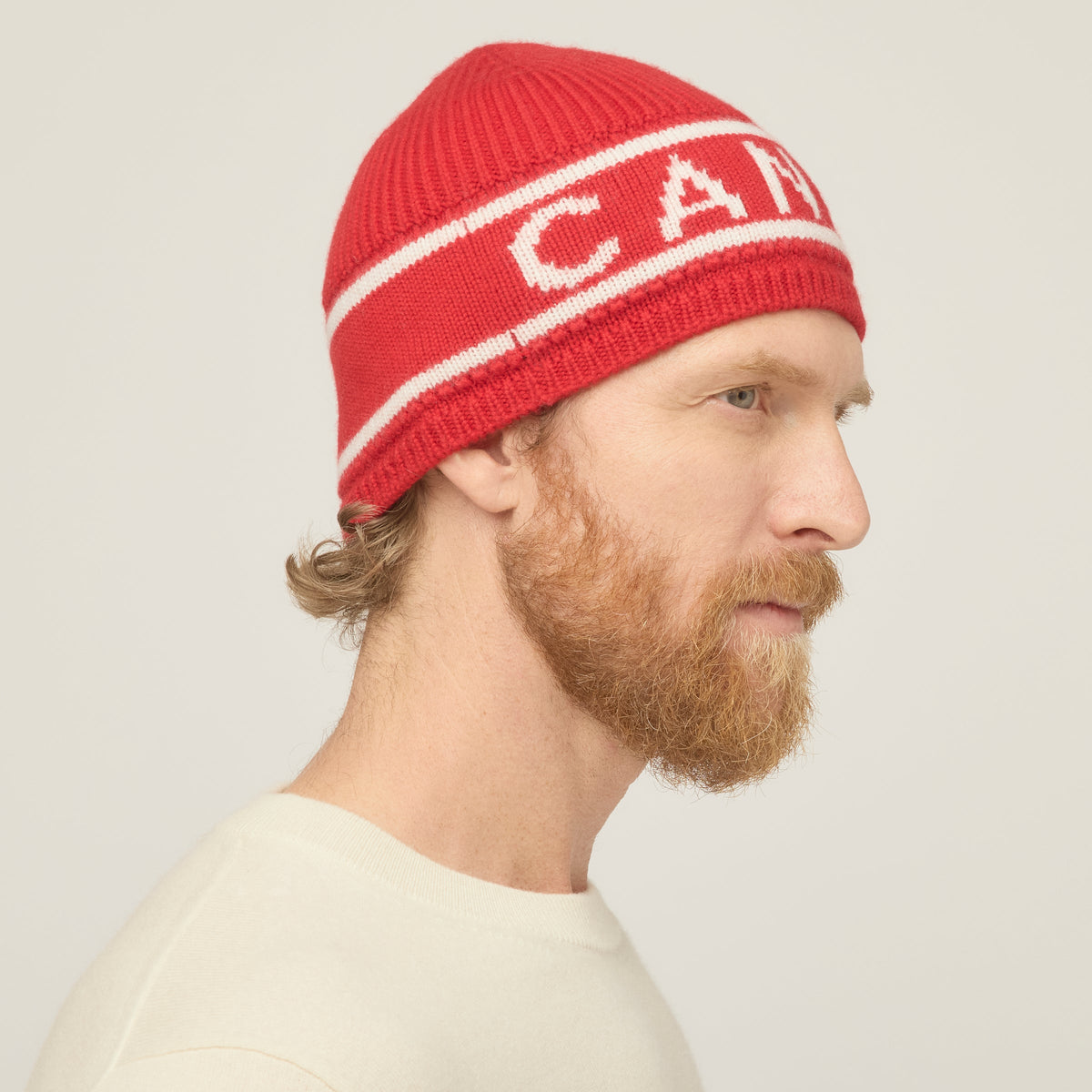 Canada Stripe Logo Jacquard Beanie