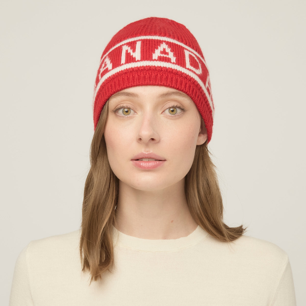 Canada Stripe Logo Jacquard Beanie
