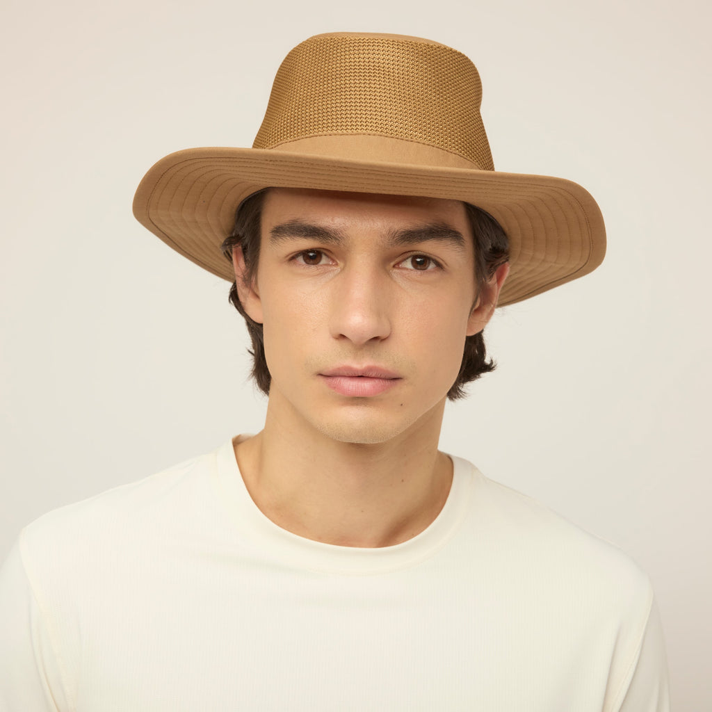 Waxed Airflo Wide Brim Hat