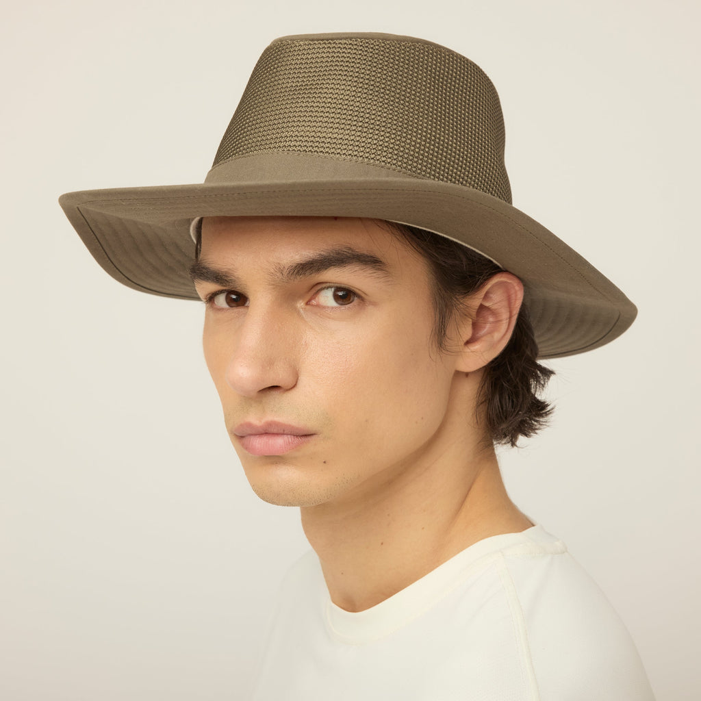 Waxed Airflo Wide Brim Hat