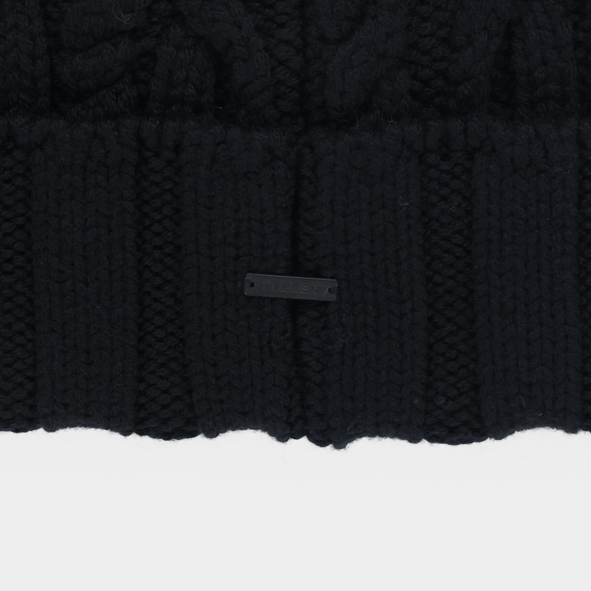 Pom Pom Cable Beanie
