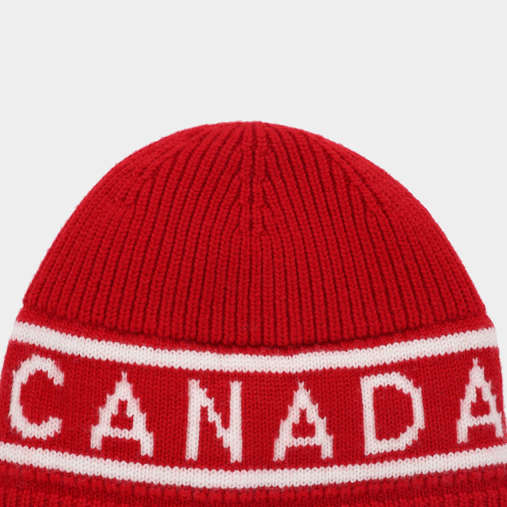 Canada Stripe Logo Jacquard Beanie