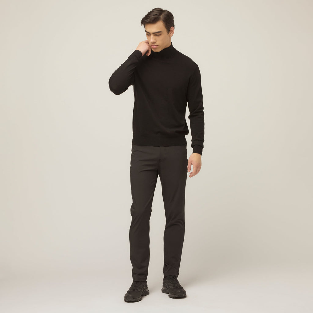 Stretch Merino Turtleneck