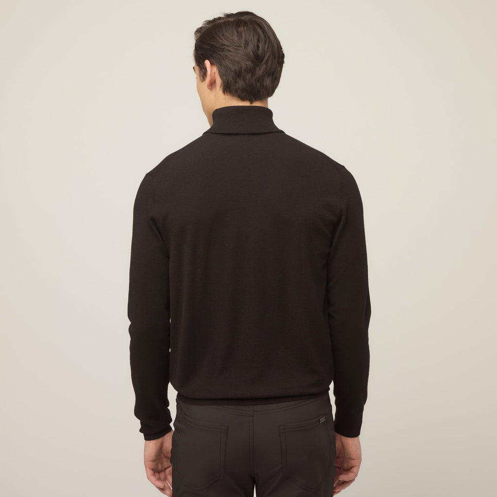 Stretch Merino Turtleneck