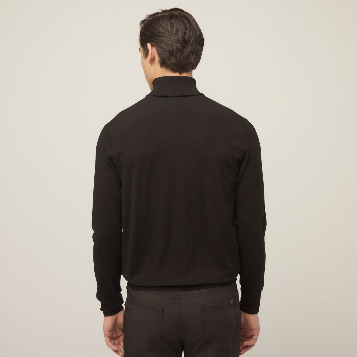 Stretch Merino Turtleneck