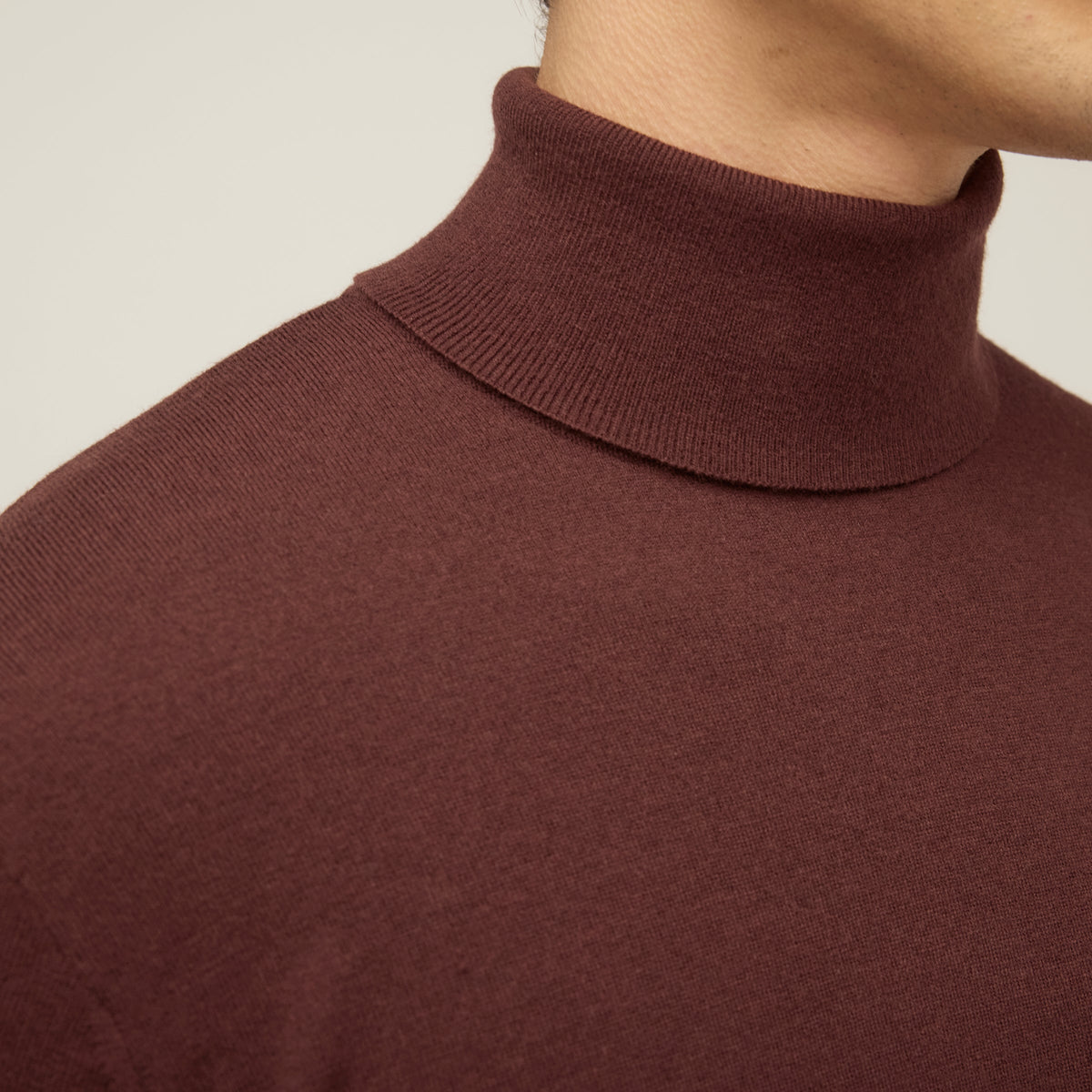 Stretch Merino Turtleneck