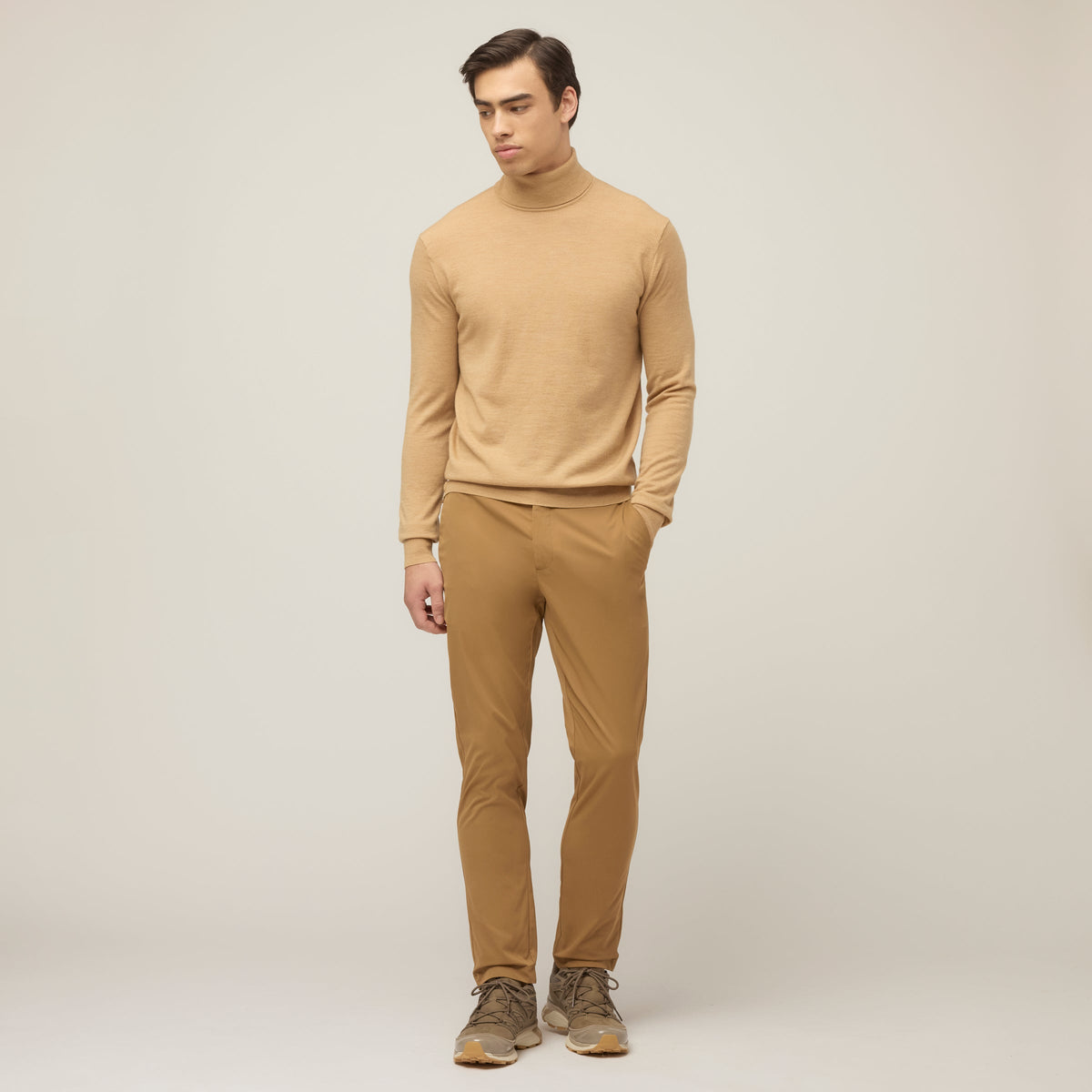 Stretch Merino Turtleneck