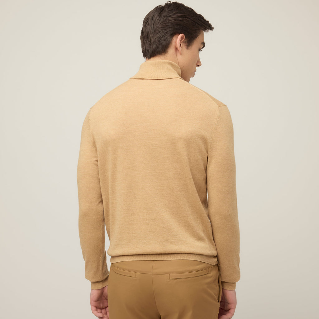 Stretch Merino Turtleneck