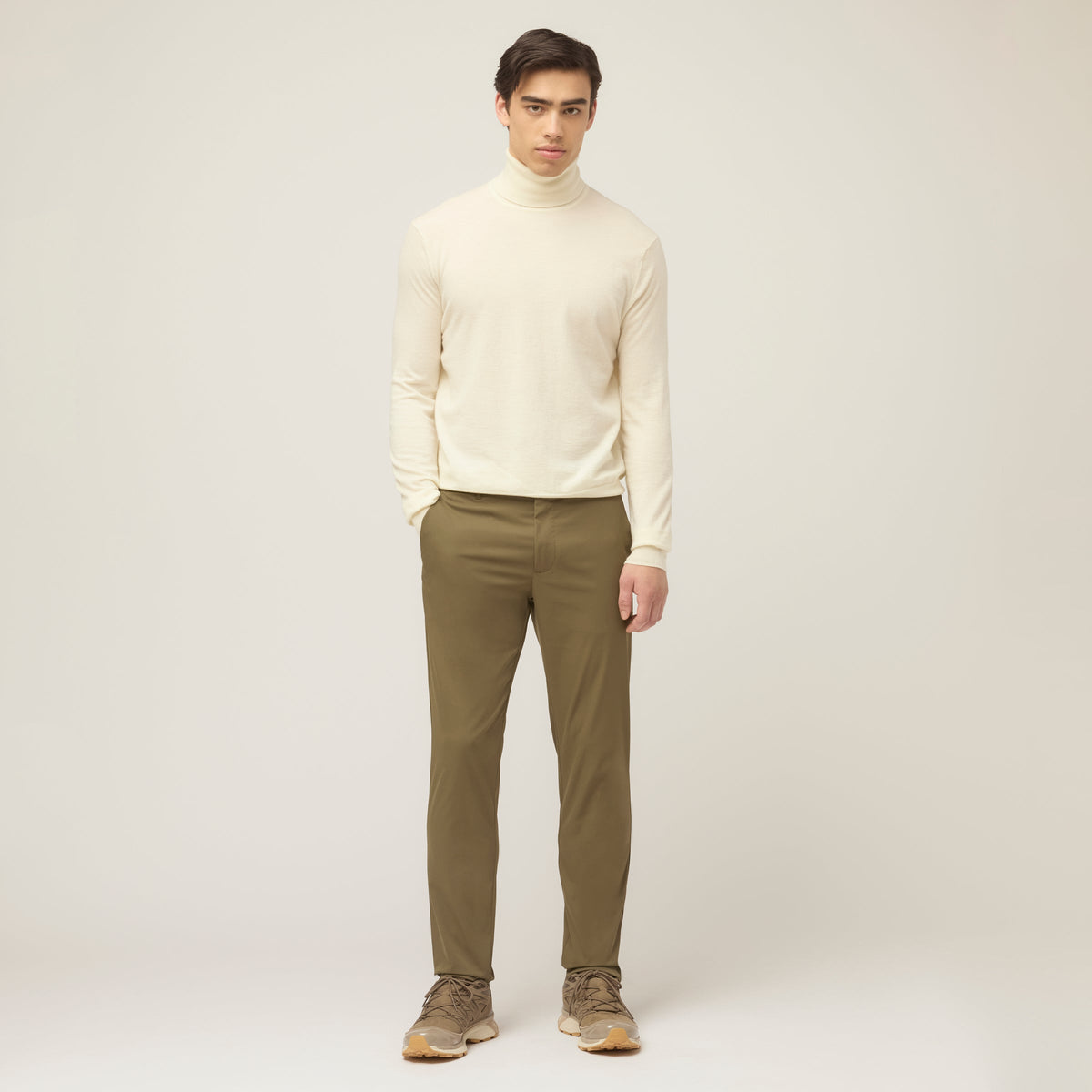 Stretch Merino Turtleneck