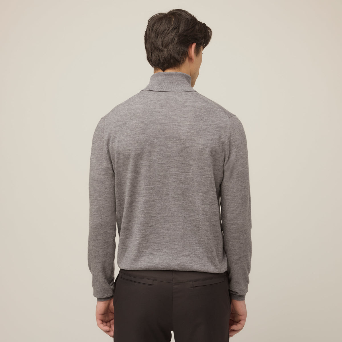 Stretch Merino Turtleneck