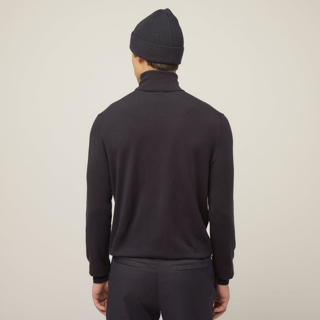 Stretch Merino Turtleneck