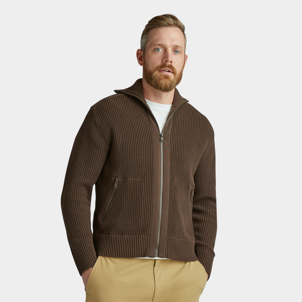 Cool Cotton Sweater Jacket