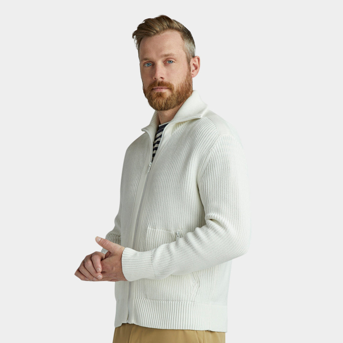 Cool Cotton Sweater Jacket