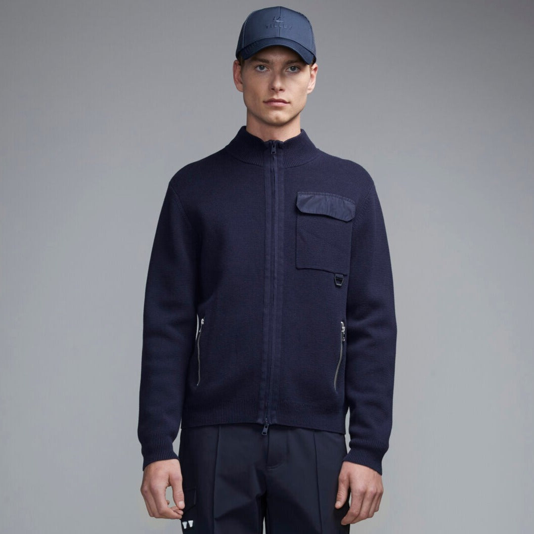 Full Zip Cotton Cardigan