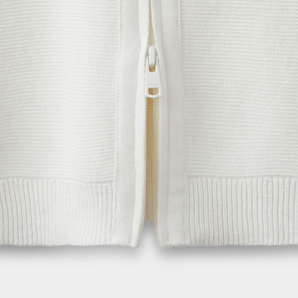 Full Zip Cotton Cardigan