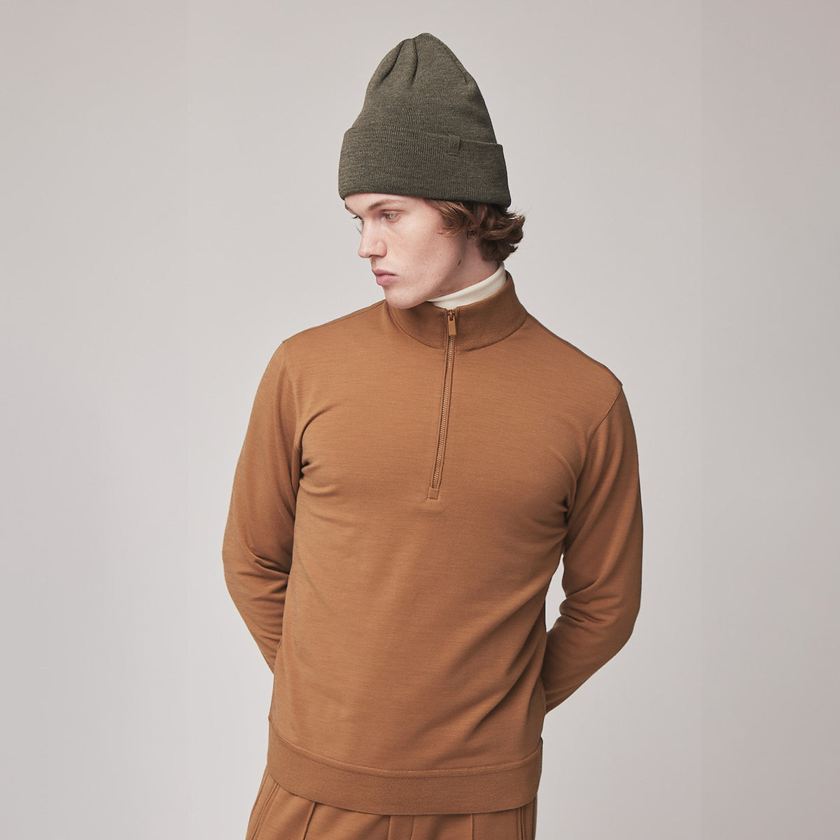 Merino 1/2 Zip Sweatshirt