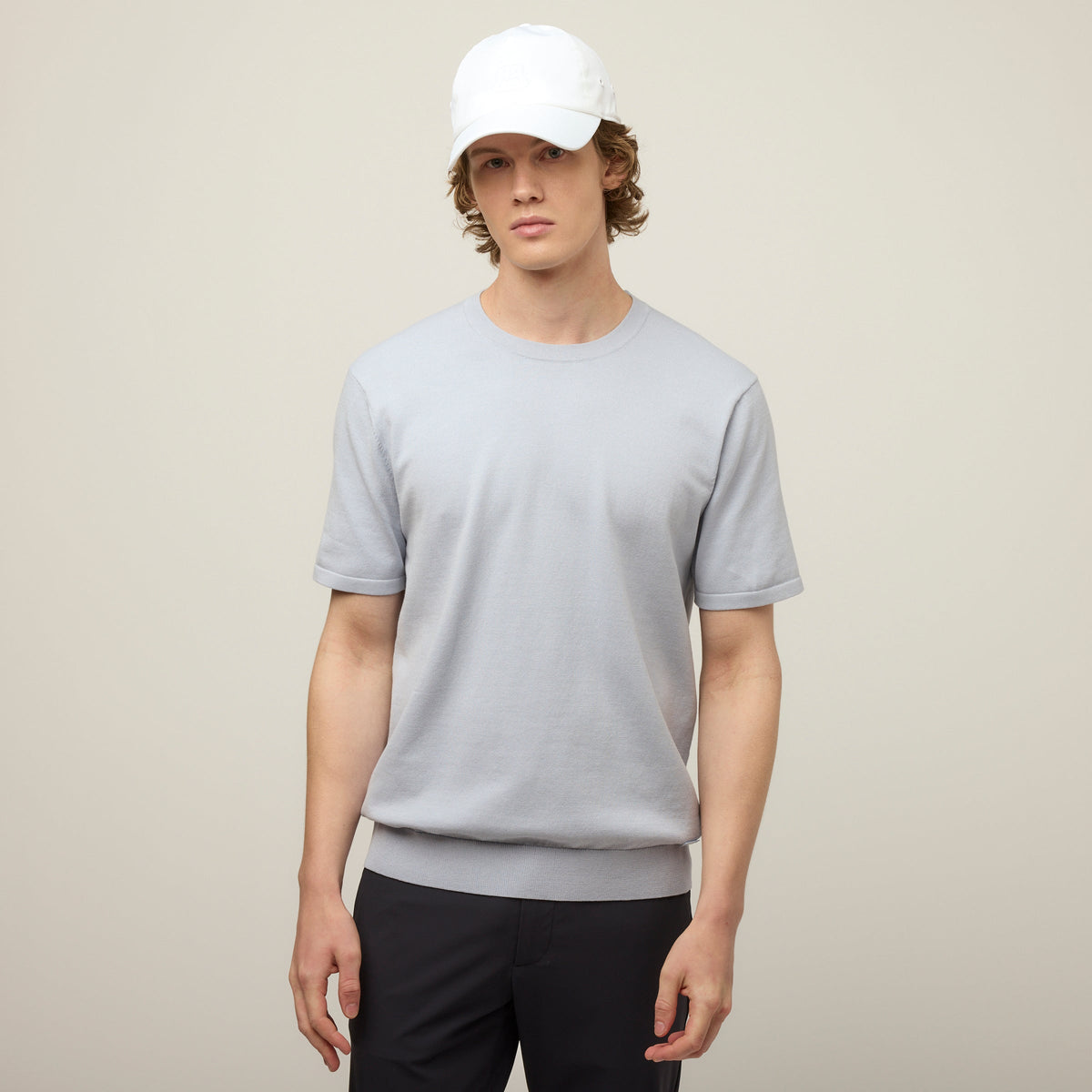 Cotton Nylon Knit Tee