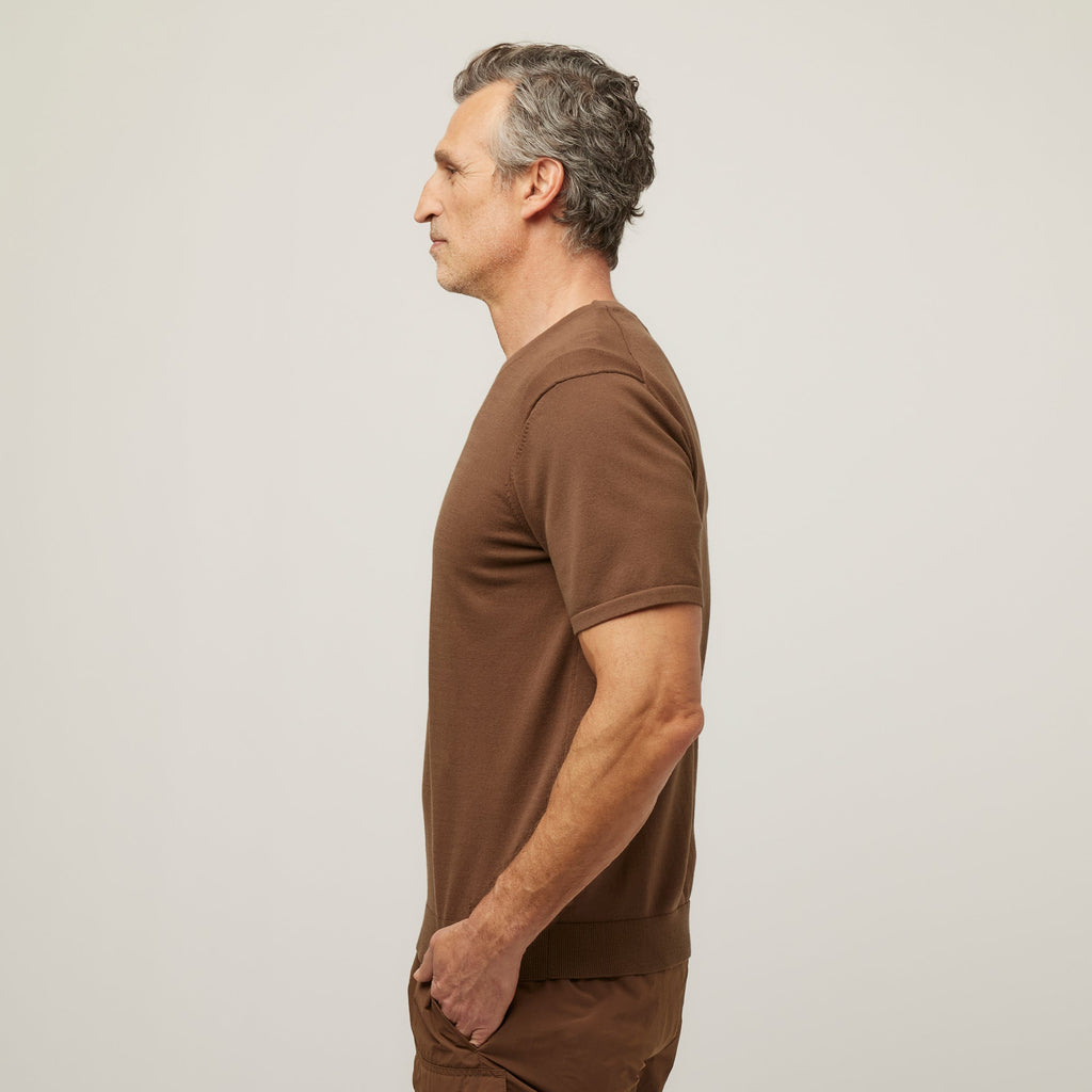 Cotton Nylon Knit Tee