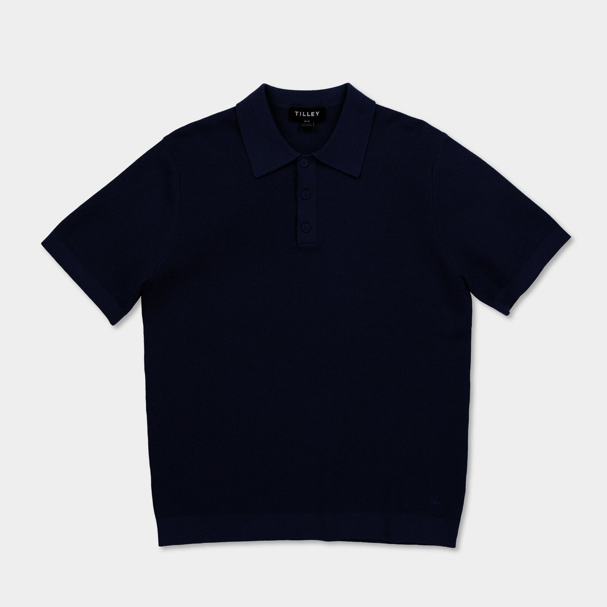 Textured Polo Sweater