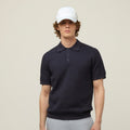 Textured Polo Sweater