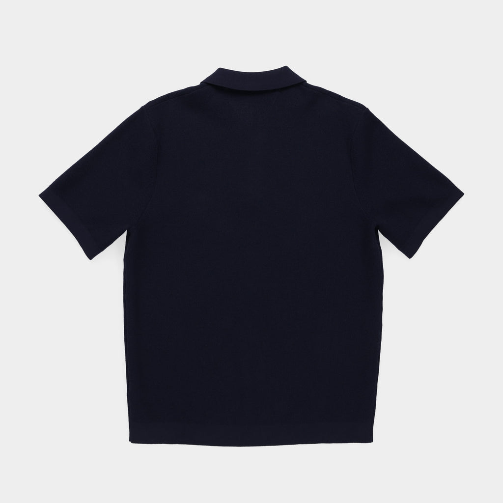 Textured Polo Sweater