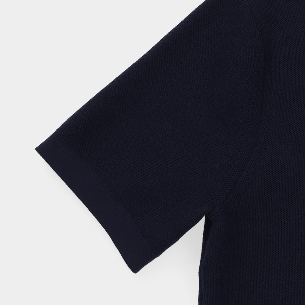 Textured Polo Sweater