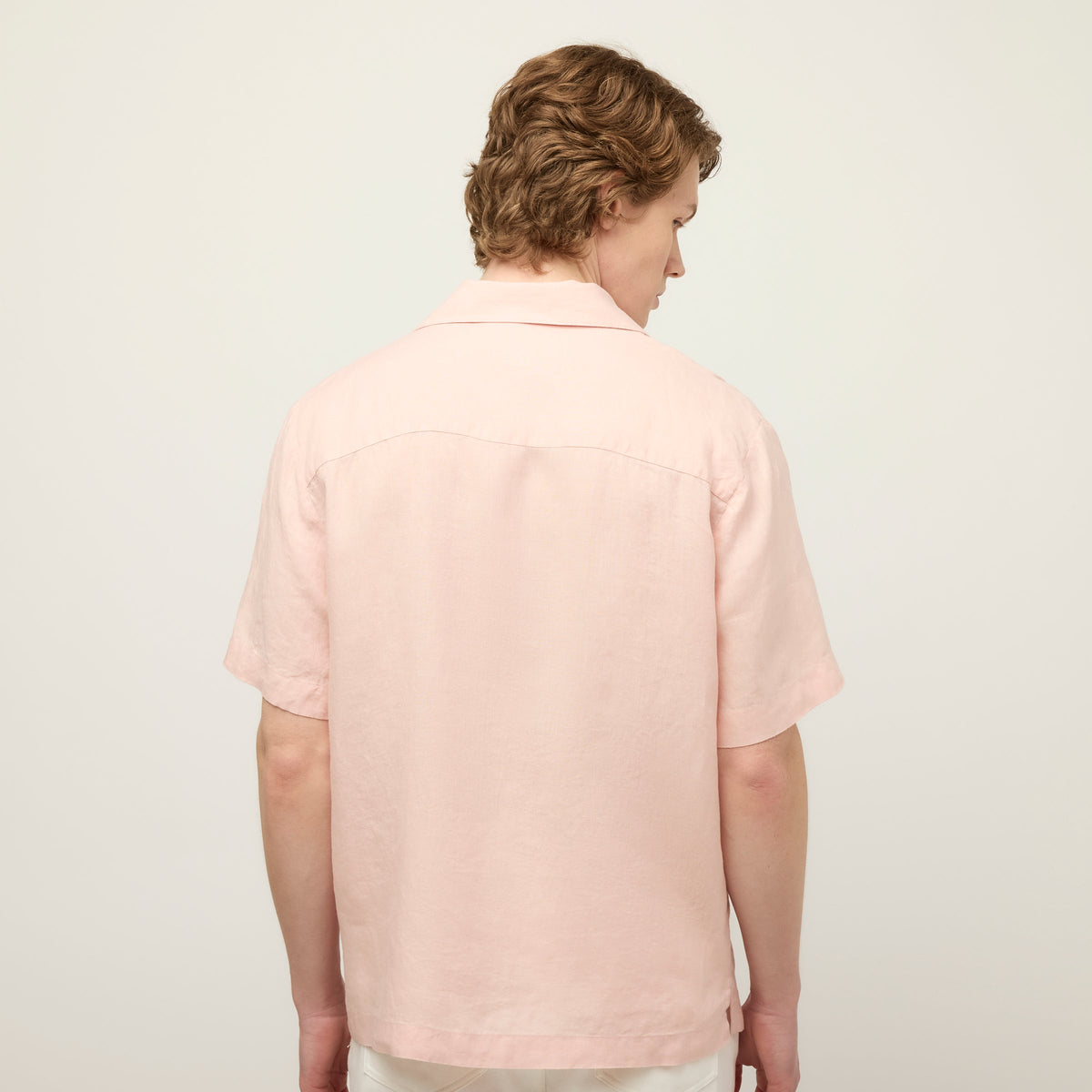 Short Sleeve Linen Camp Shirt