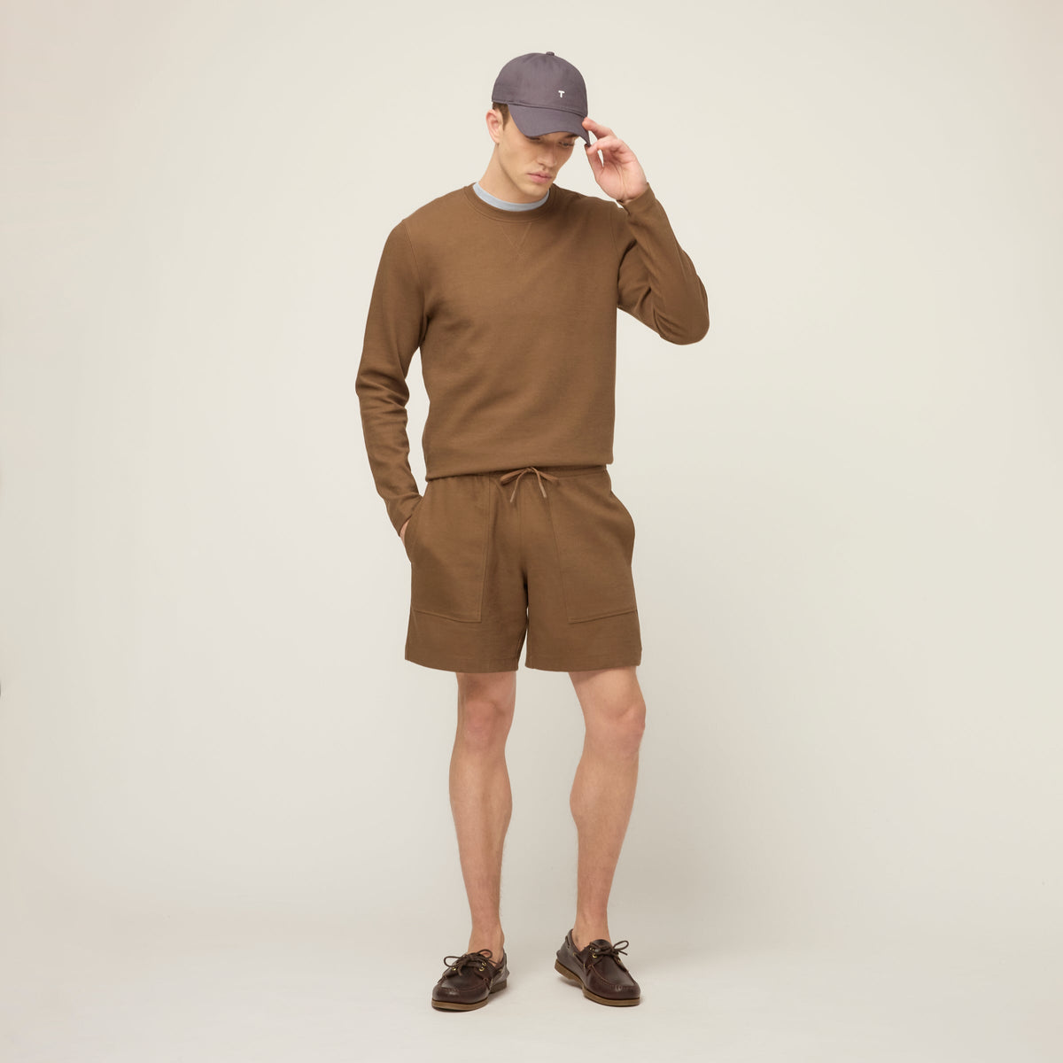 Cotton Tencel Air Pique Shorts