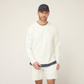 Cotton Tencel Air Pique Long Sleeve Crew