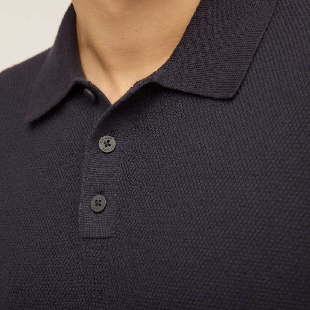 Cotton Linen Polo Sweater