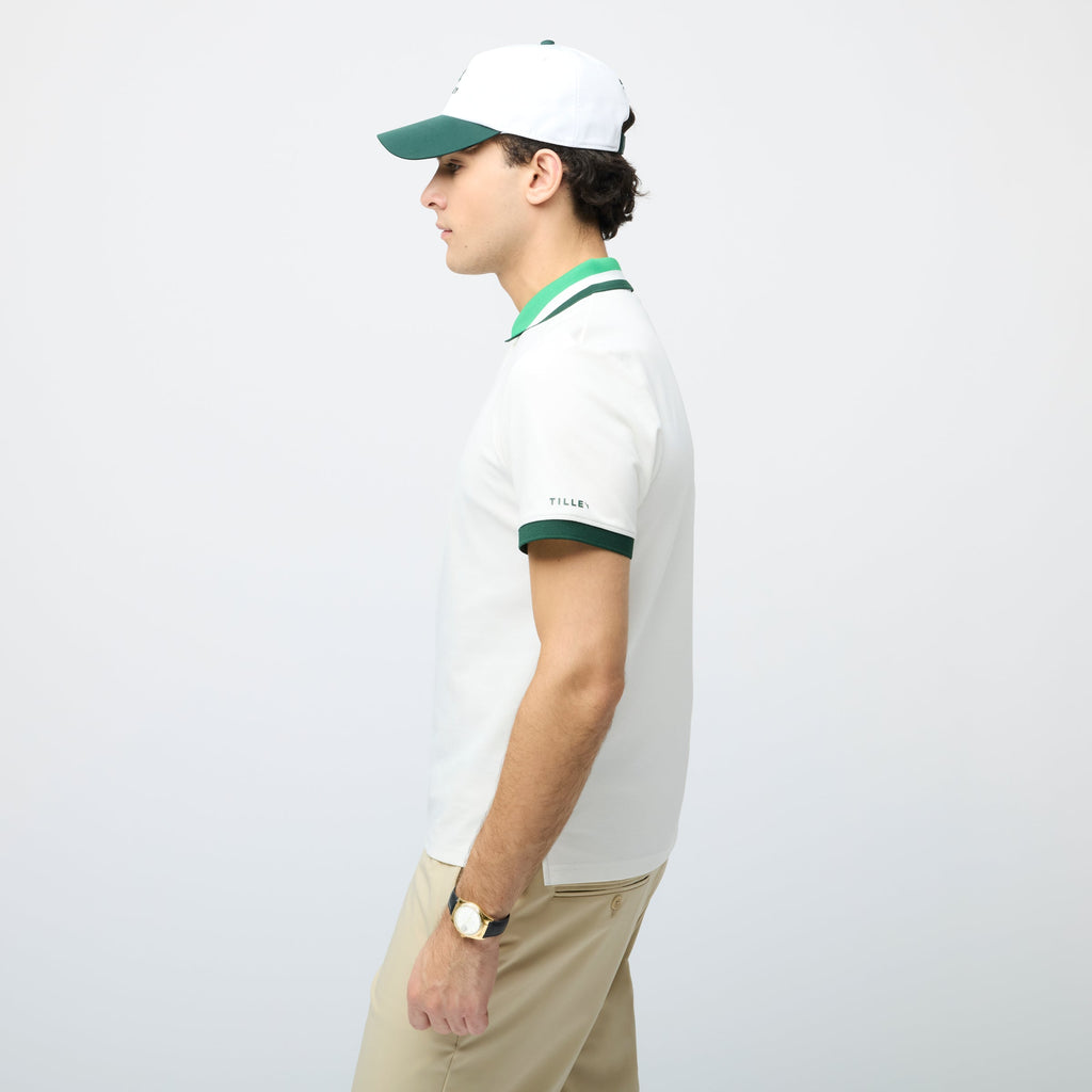 Supima Pique Stripe Polo