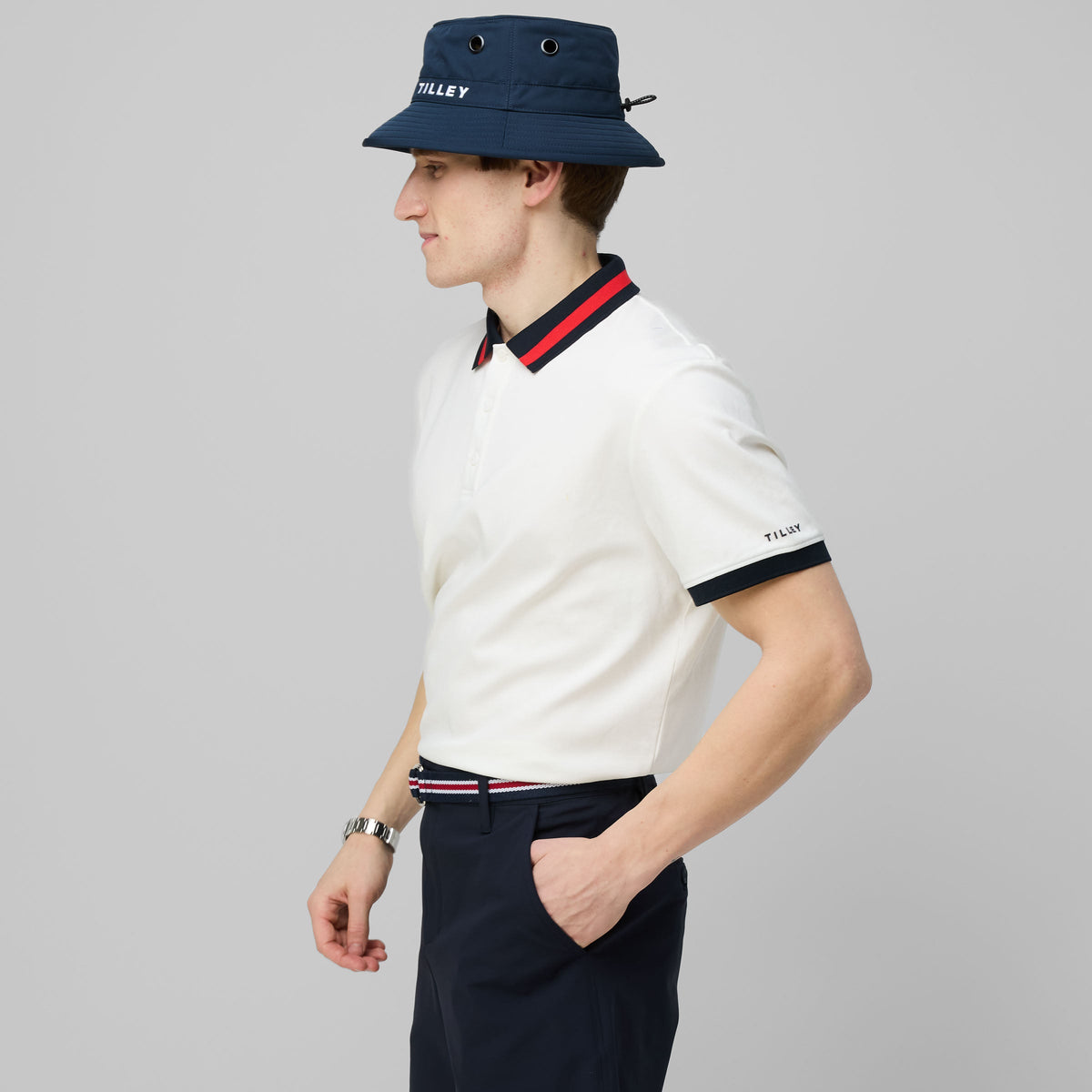 Supima Pique Stripe Polo