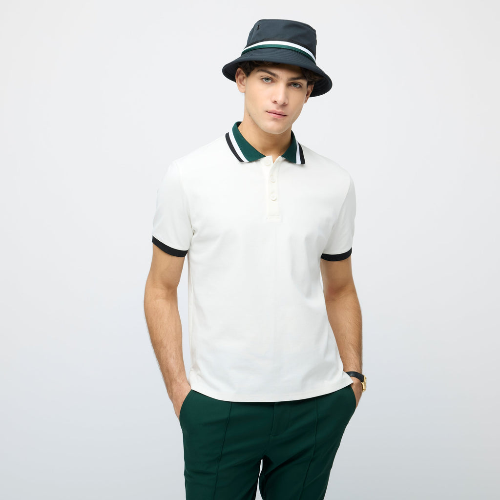 Supima Pique Stripe Polo