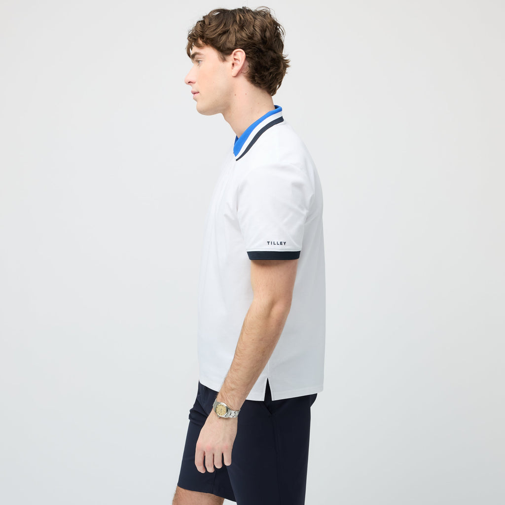 Supima Pique Stripe Polo