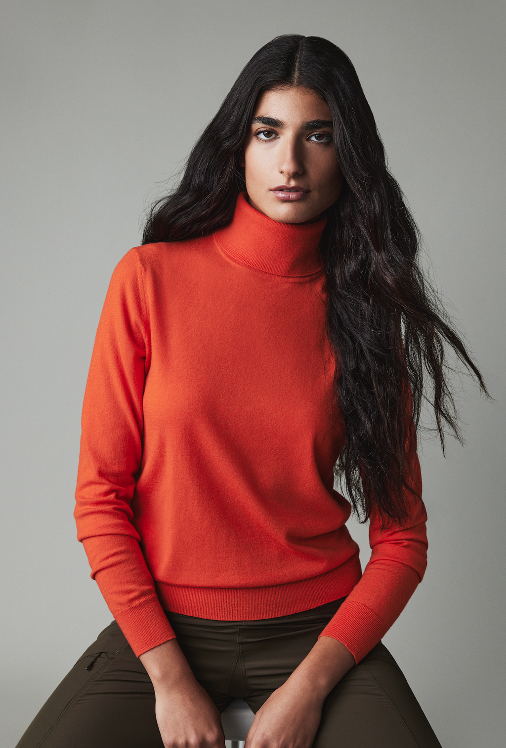 Stretch Merino Turtleneck