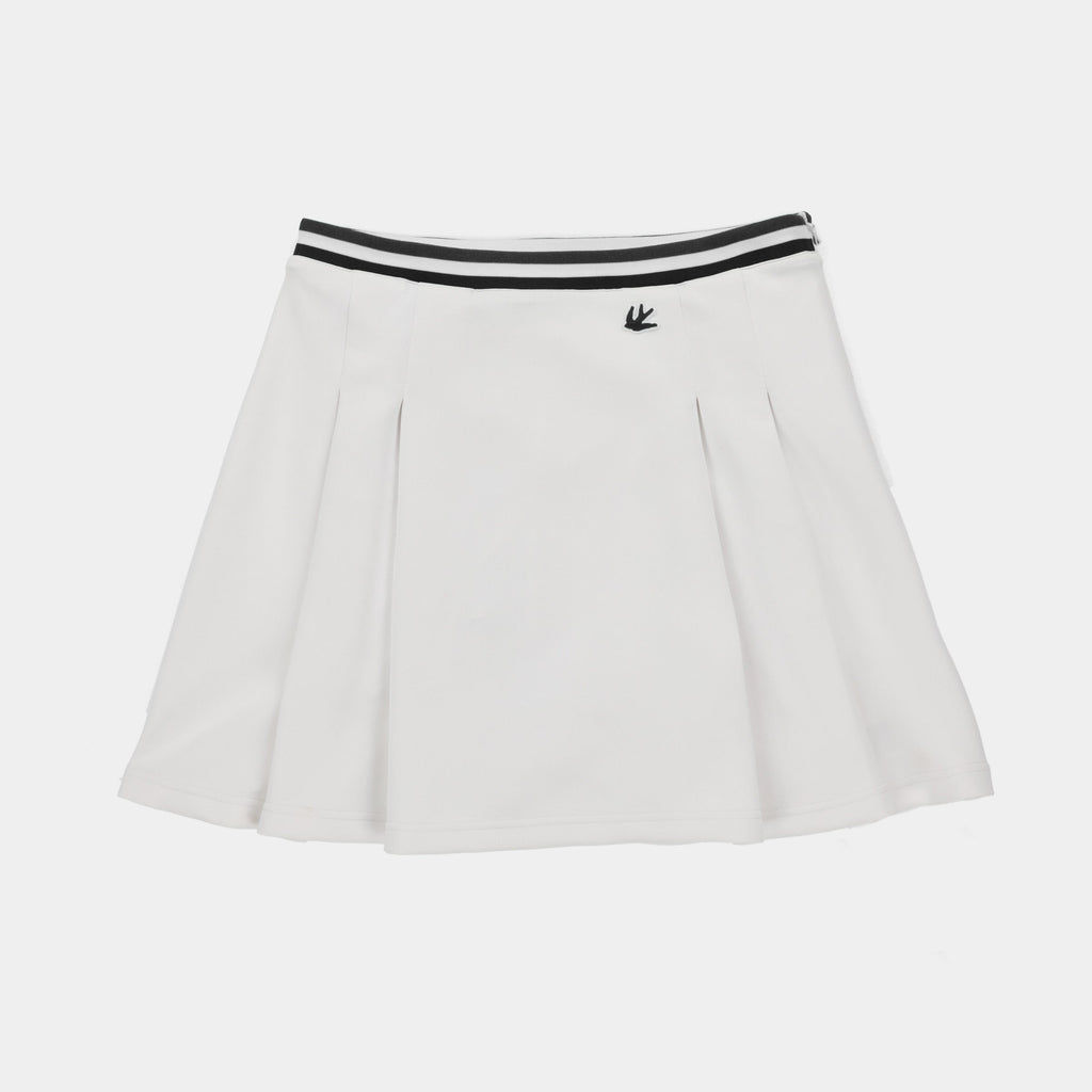 Striped Airloft Pleated Skirt