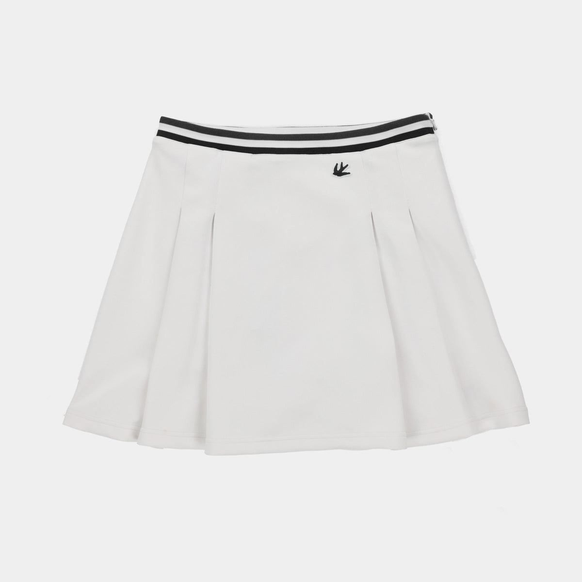 Striped Airloft Pleated Skirt