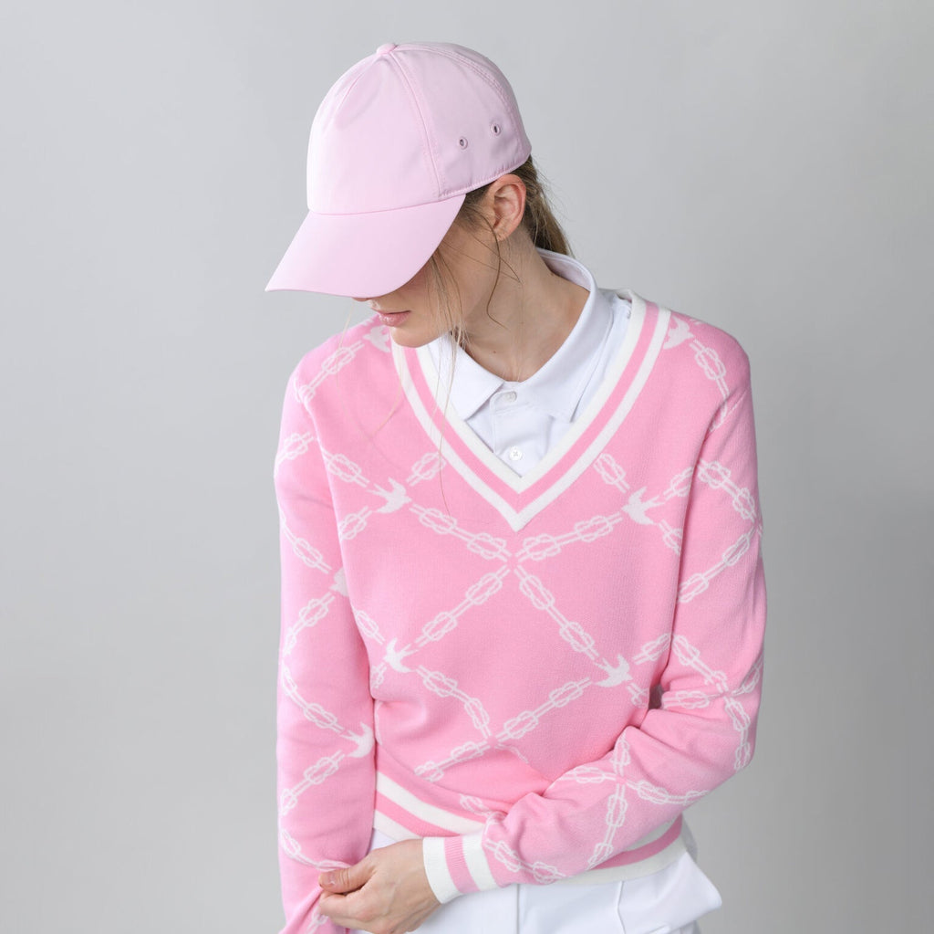 Jacquard V-Neck Sweater