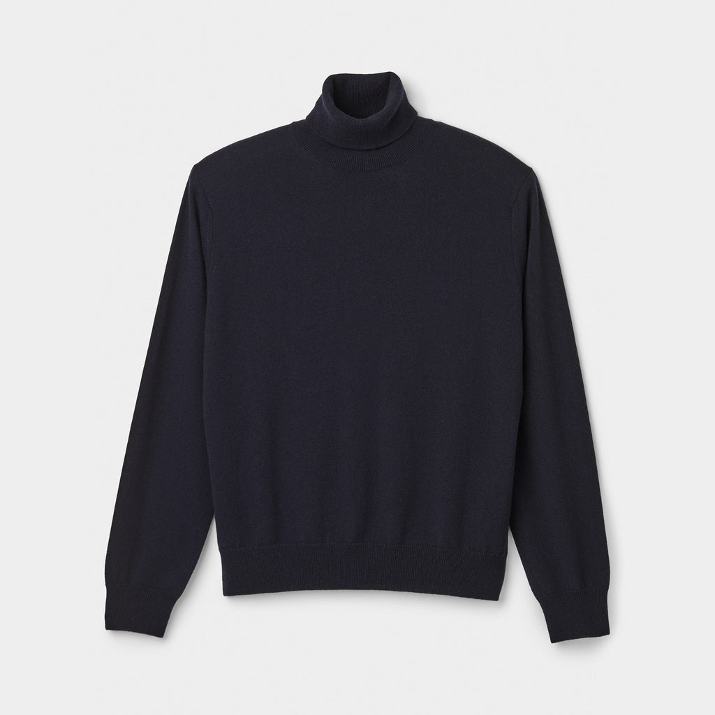 Stretch Merino Turtleneck