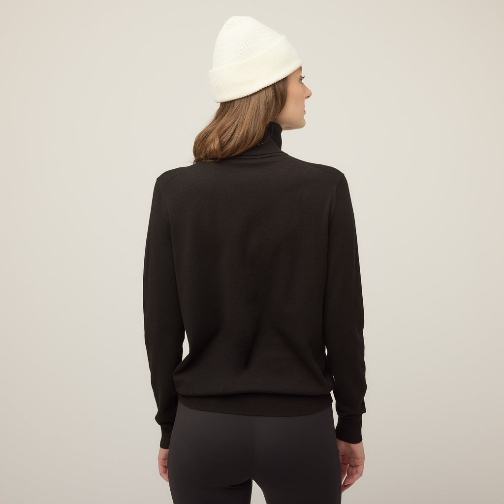 Stretch Merino Turtleneck