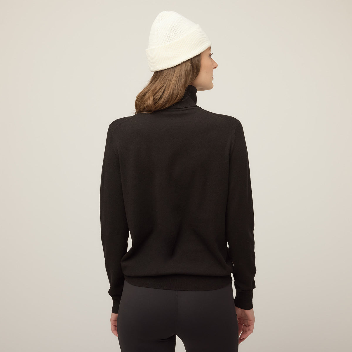 Stretch Merino Turtleneck